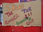Salford Community Protest at Vimto Gardens